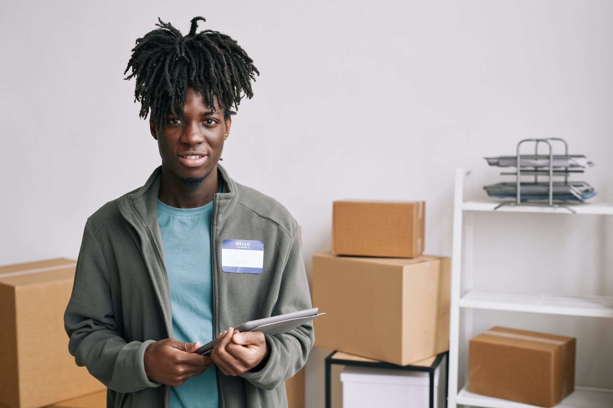 Portrait of African American Volunteer